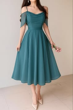 Margot Shoulder Flare Dress