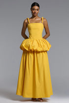 Sierra Tailored Puff Maxi Dress
