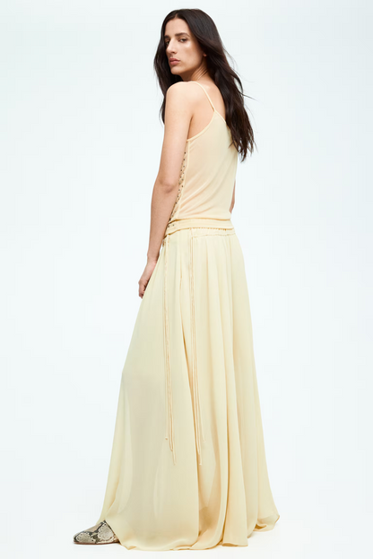 Circular chiffon skirt