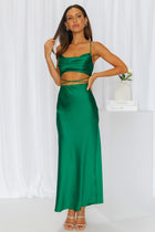 Margot Crepe Midi Dress in Sage