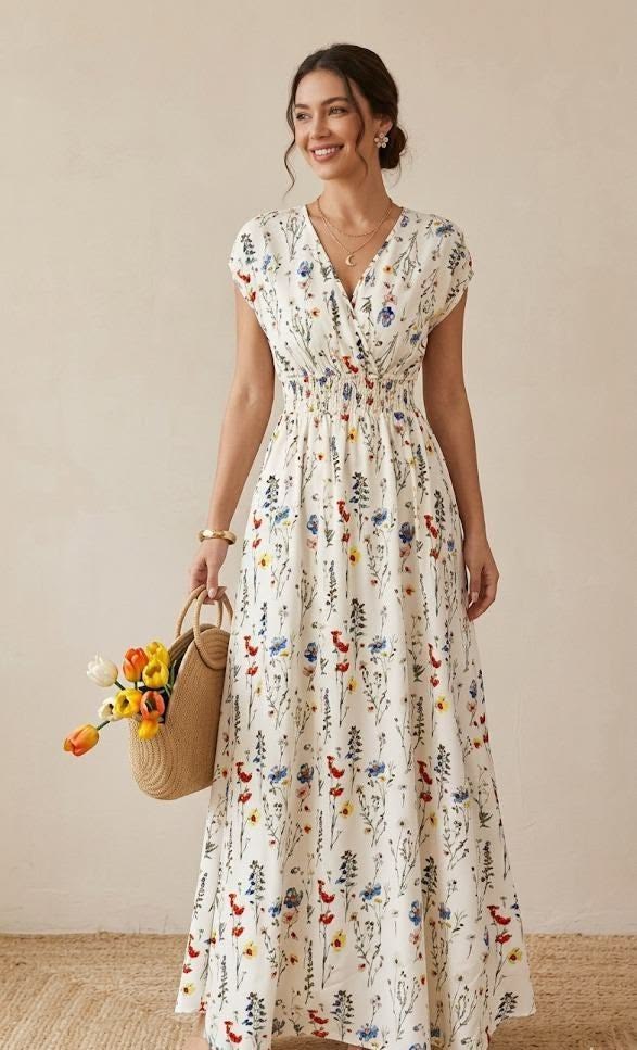 Ophelia Floral Maxi Dress