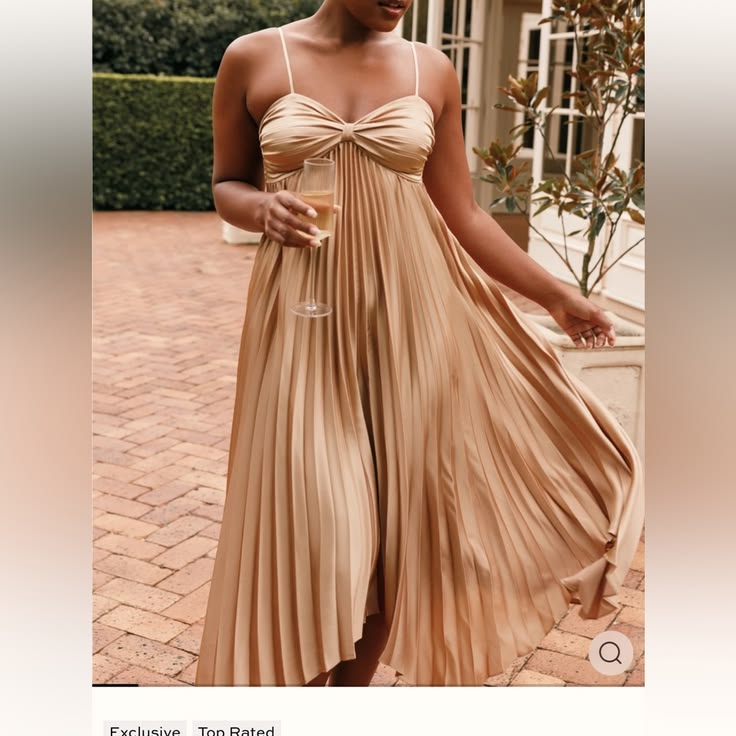 Vikki Gold Jacquard Dress