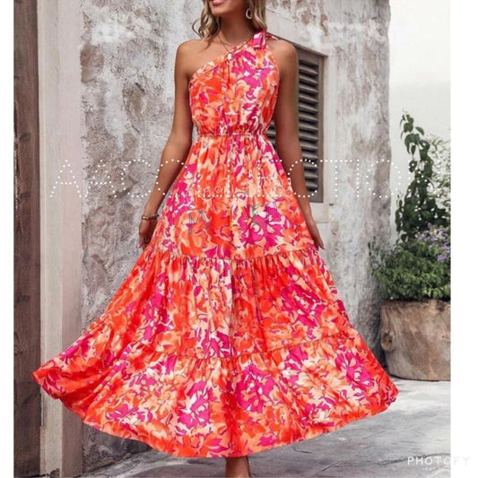 Isadora Watercolor Maxi Dress
