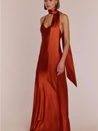 Valentina Satin Maxi Dress