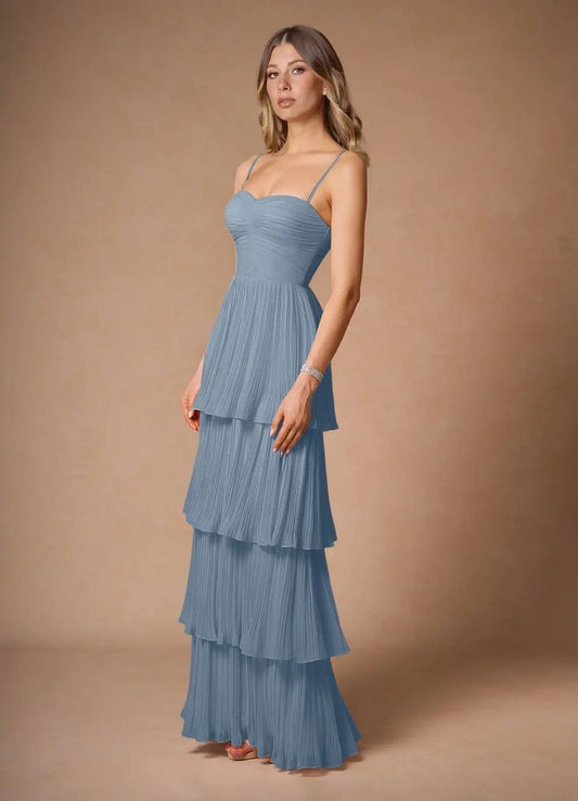 Isla Powder Blue Maxi Dress | Azazie