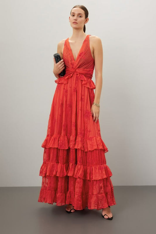 Camellia Silk Charmeuse Dress