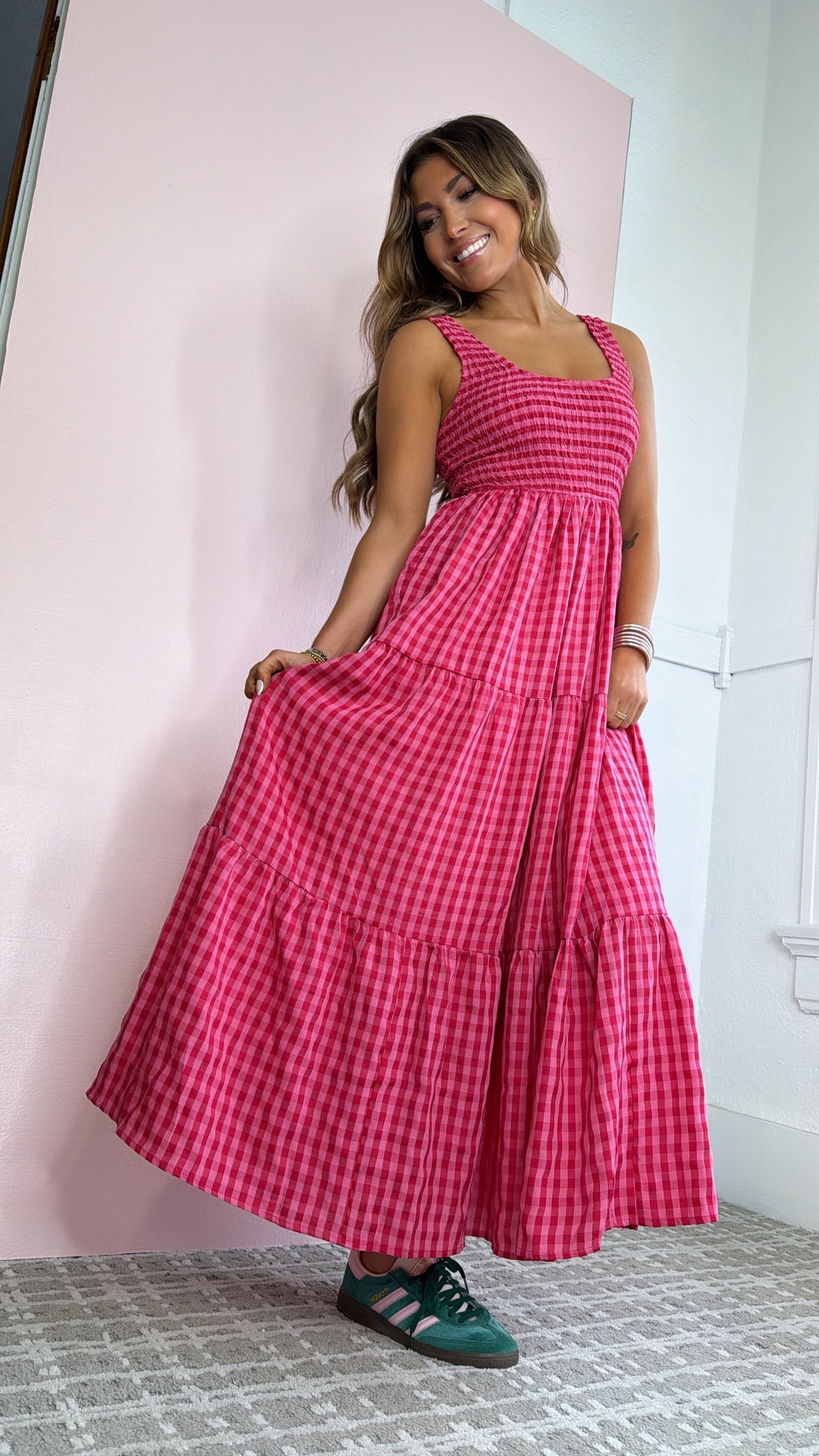 Arabella Maxi Dress in Fuchsia