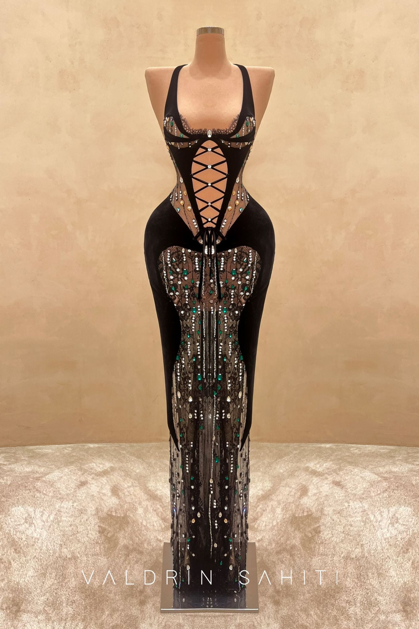 154 Margot Crepe Evening Dress