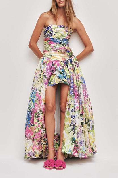 LAVANDUL Dahlia Silk Evening Gown