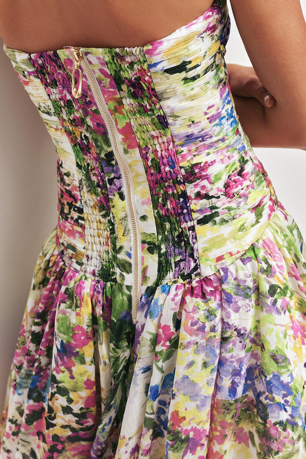 LAVANDUL Dahlia Silk Evening Gown