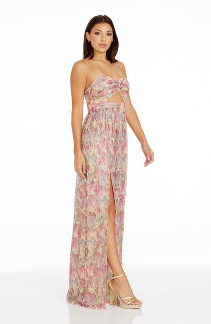 COBALT MULTI Angelique Silk Gown