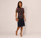 Adrianna Beaded Floral Midi Dress