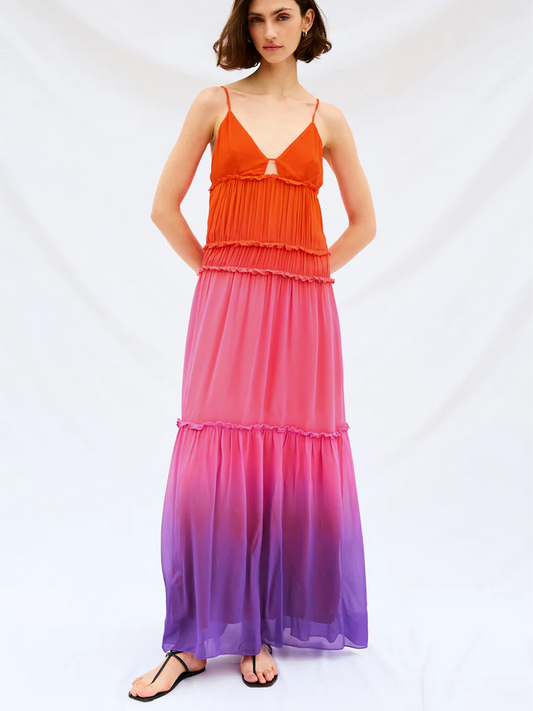 Violet Dip Dye Antonella Dip Dye Midi Dress