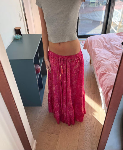 Valentina Gold Foil Maxi Skirt