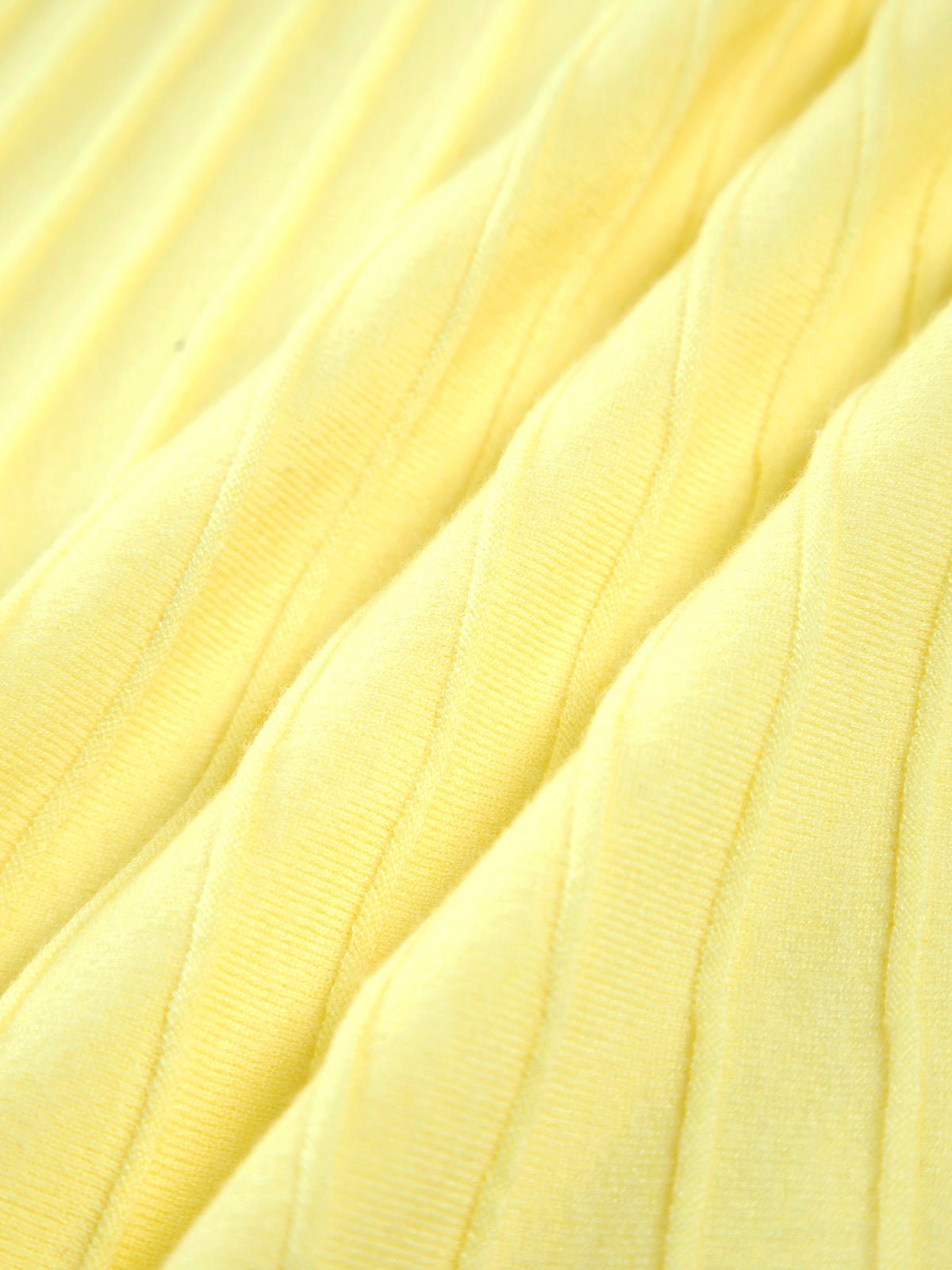Yellow Margot Ribbed Midi Dress