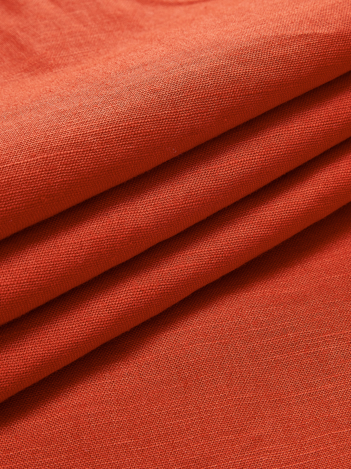 Red Margot Cotton Linen V-Neck Dress