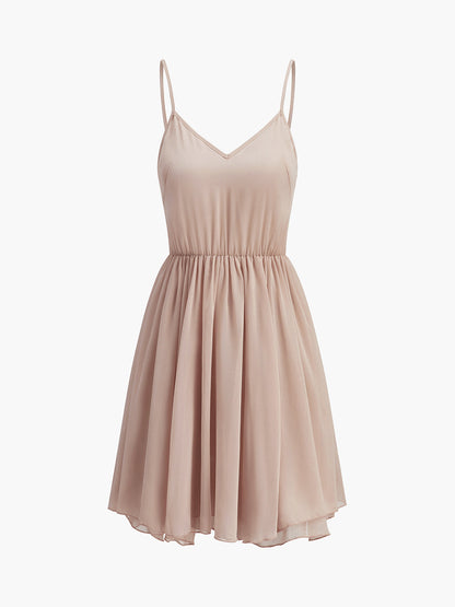 Sheer Chiffon Ruffle Dress With Outer Cape Ophelia Mesh Floral Dress