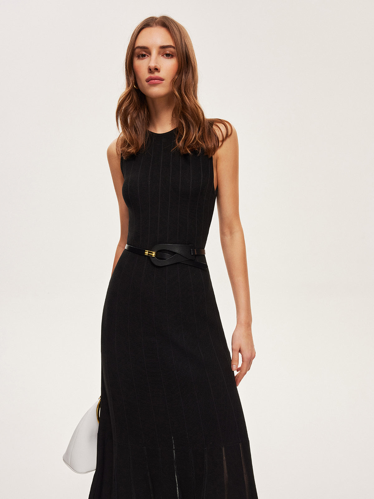Sheer Mesh Flared Dress Without Belt Ophelia Mesh Floral Dress