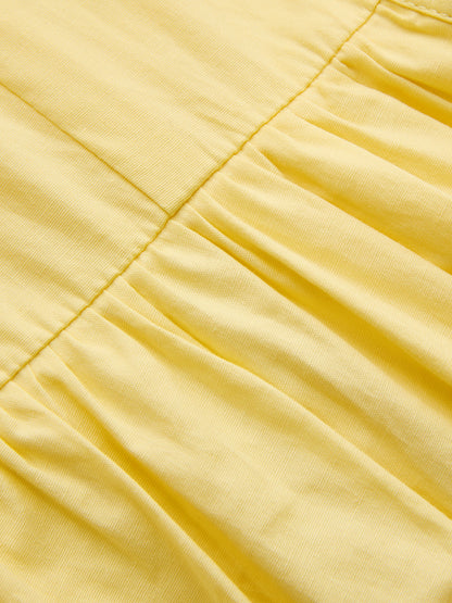 Yellow Audrey Linen Shirt Dress