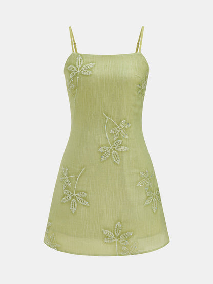 LemonGreen Margot Sequin Slip Dress
