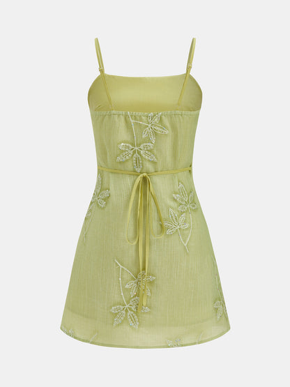 LemonGreen Margot Sequin Slip Dress