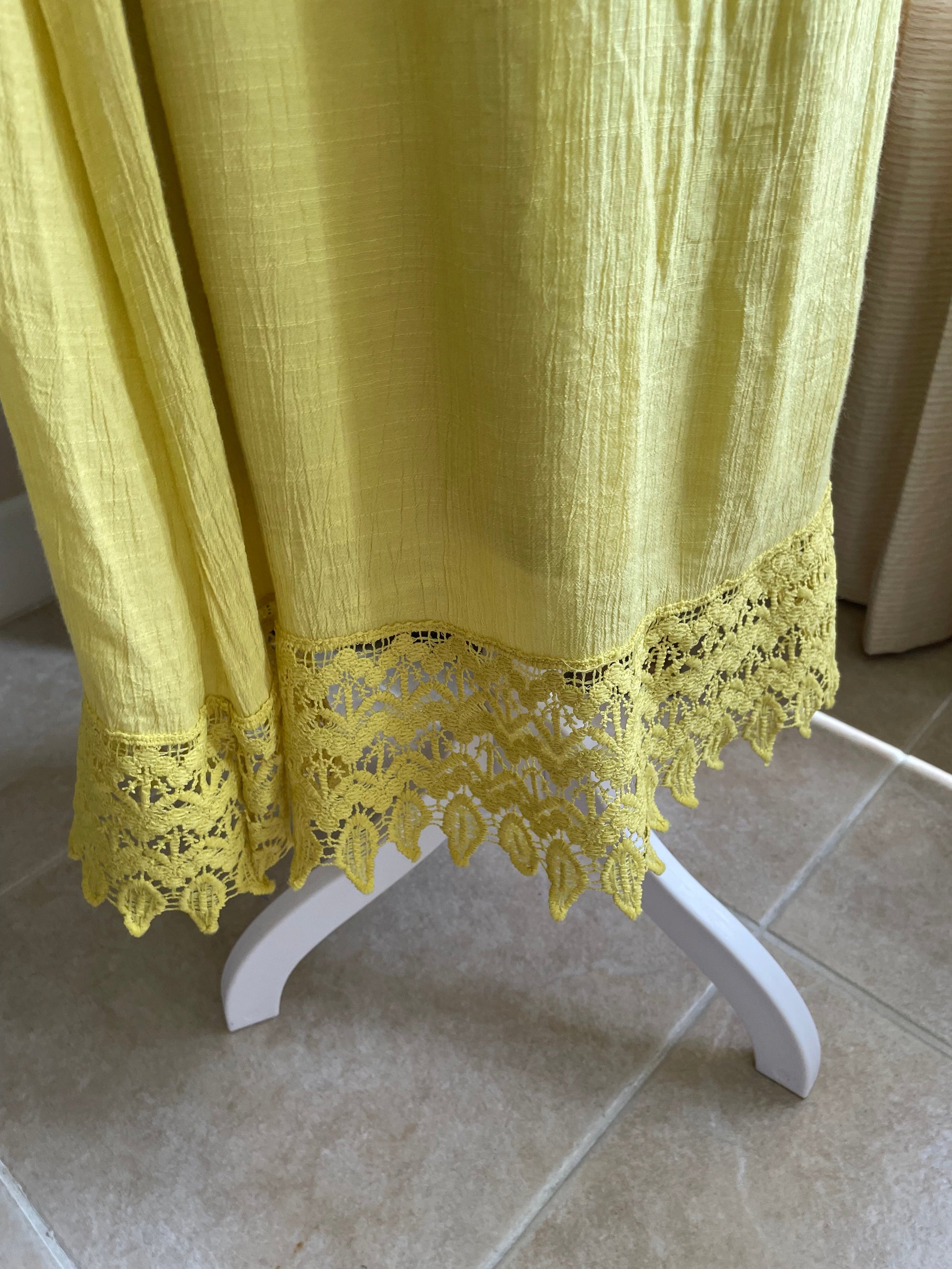 Iris Crochet Off-Shoulder Maxi Dress