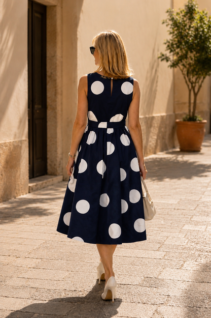 Pippa Polka Dot Midi Dress