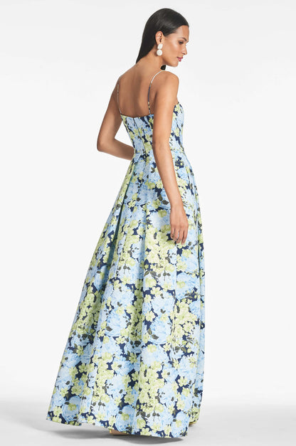 GARDEN CLUB Beau Sapphire Rose Gown