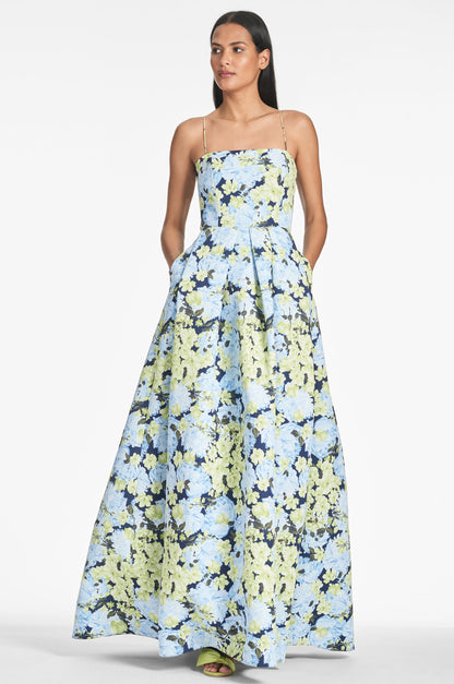 GARDEN CLUB Beau Sapphire Rose Gown