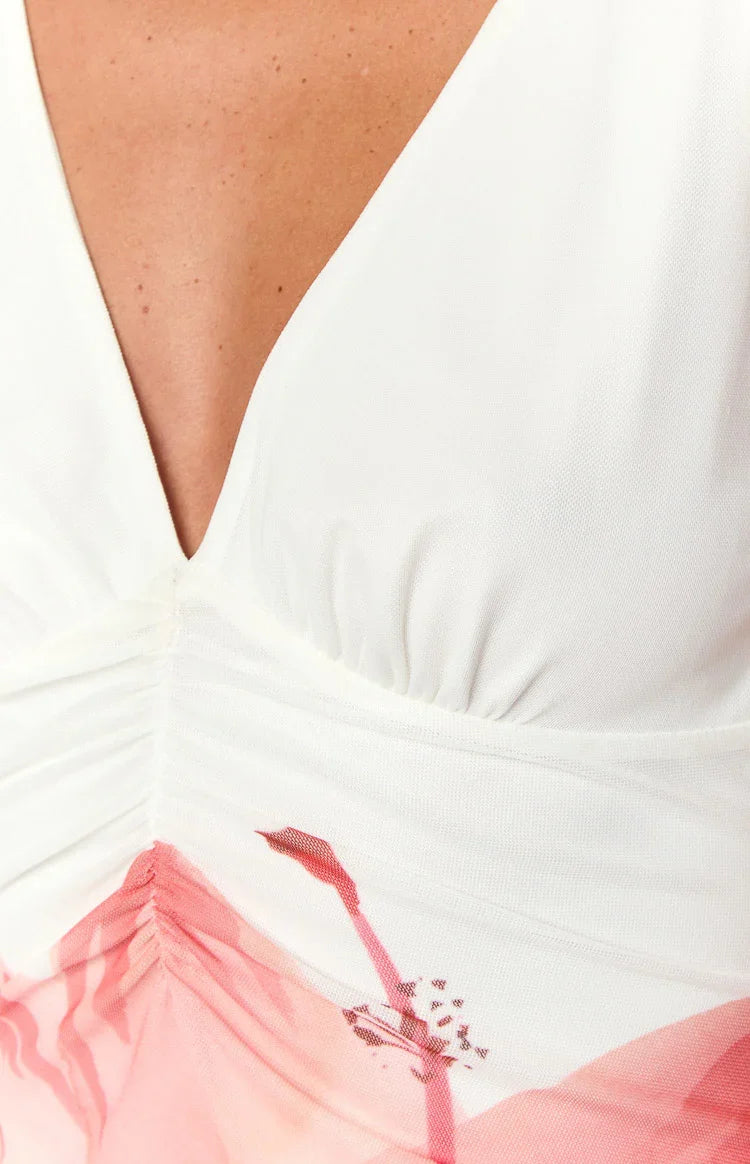 Beck Floral Maxi Dress in Ivory