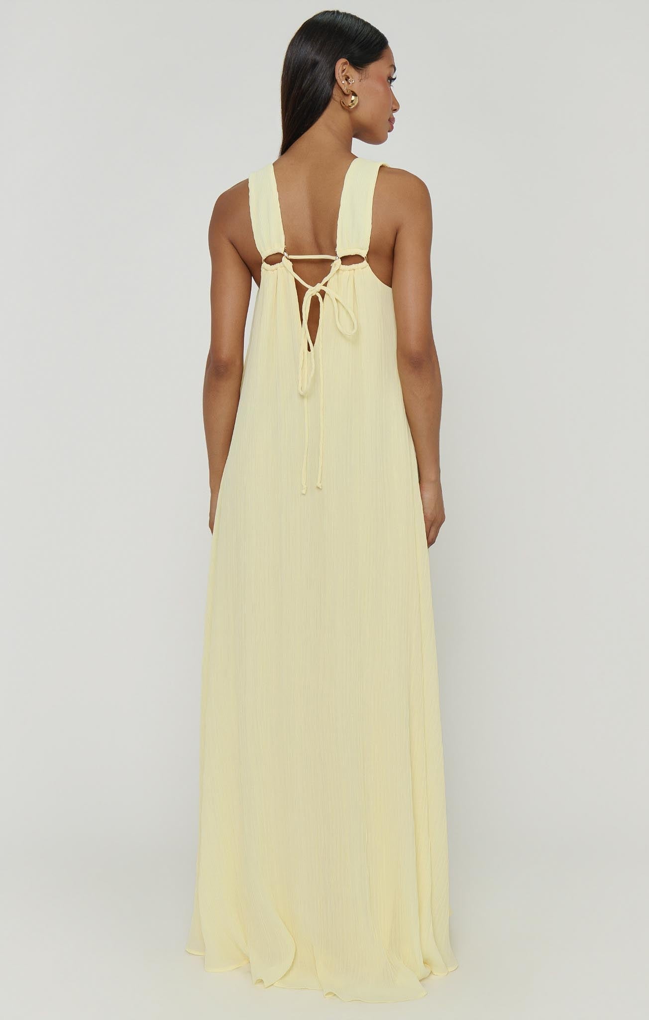 Heidi Pleated Chiffon Maxi Dress