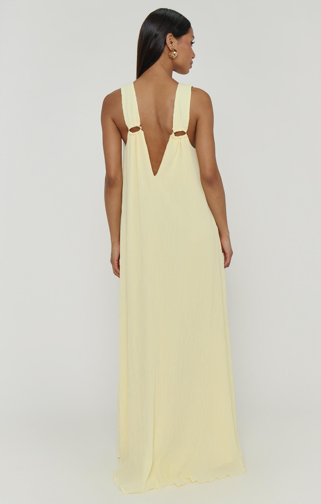 Heidi Pleated Chiffon Maxi Dress