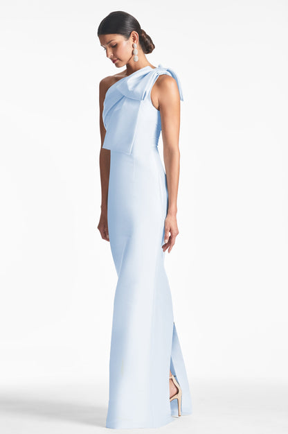GLACIAL BLUE Bonnie Evening Gown in Night Sky