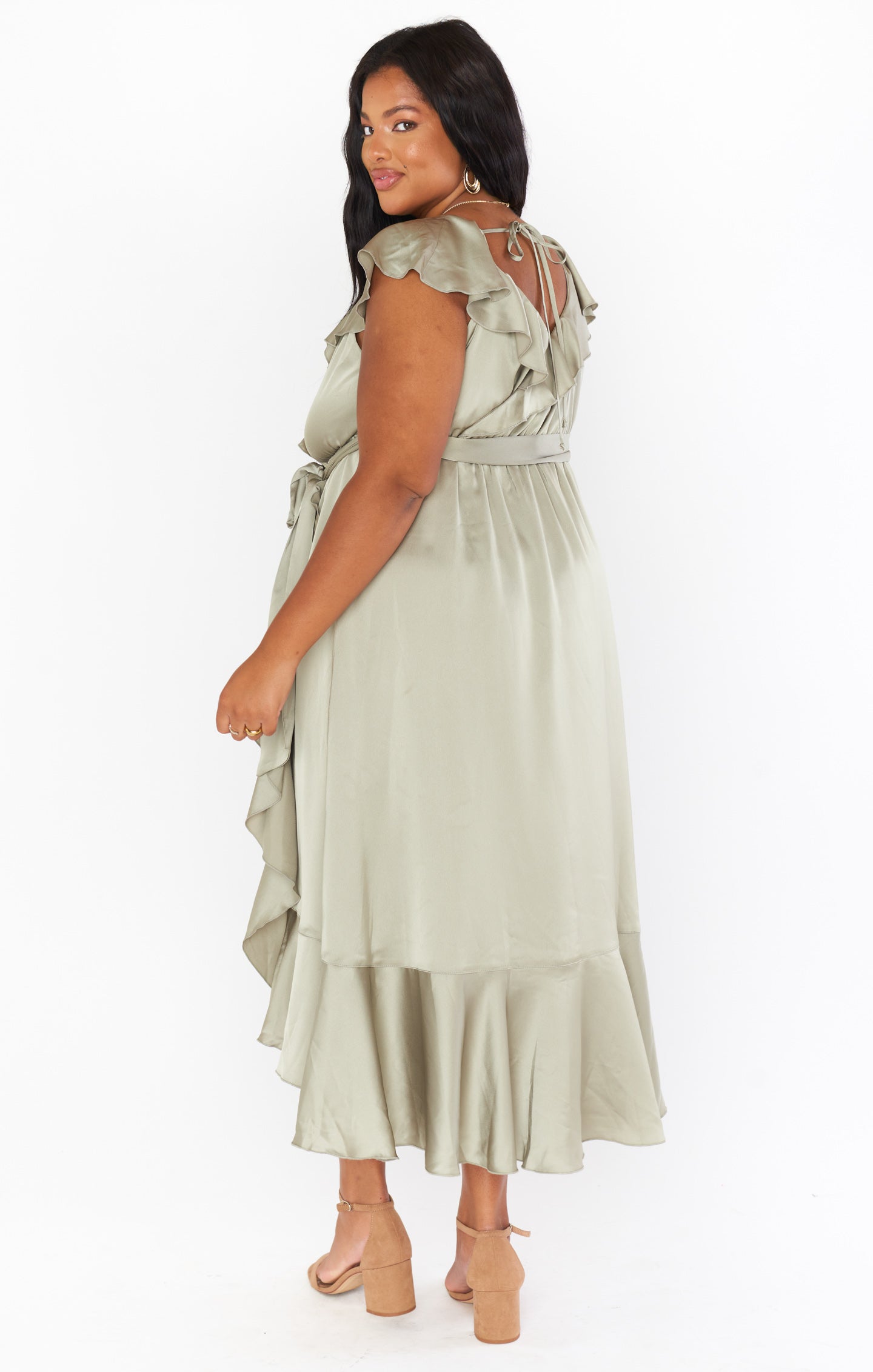 Samantha Ruffle Wrap Dress