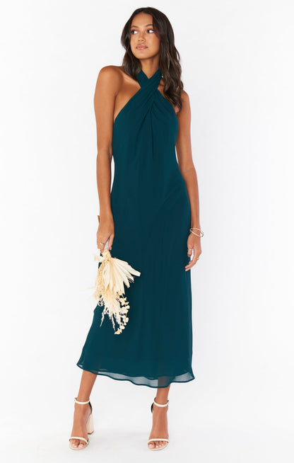Jasmine Halter Midi Dress