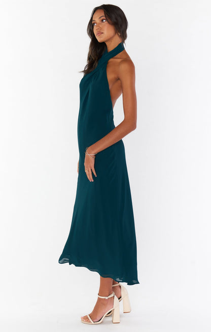 Jasmine Halter Midi Dress