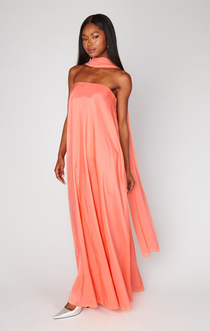 Eleanor Silk Charmeuse Wedding Guest Dress