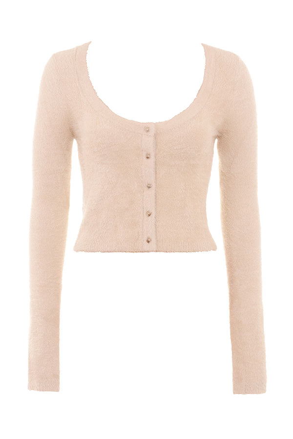 NOA FLUFFY KNIT CARDIGAN