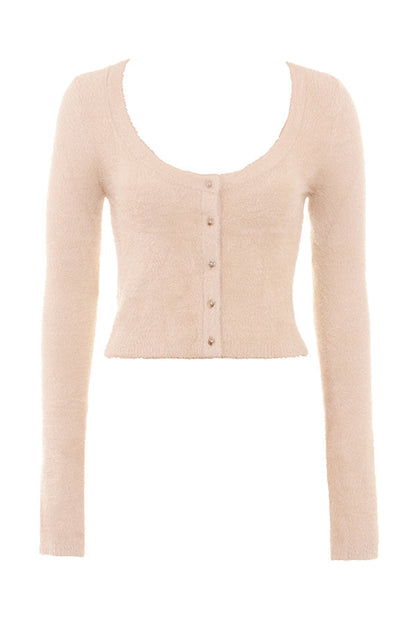 NOA FLUFFY KNIT CARDIGAN