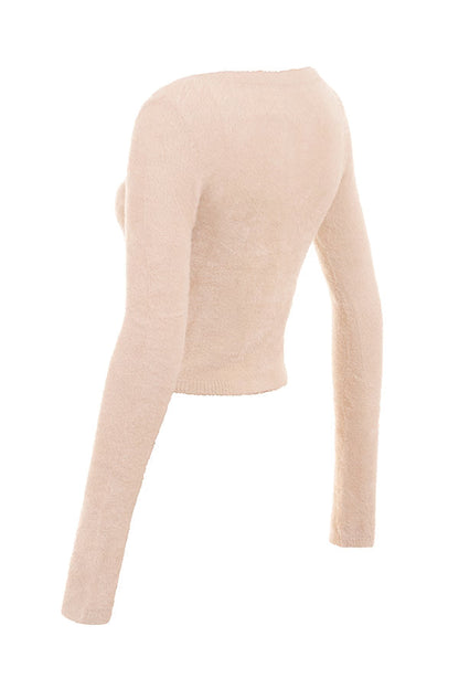 NOA FLUFFY KNIT CARDIGAN