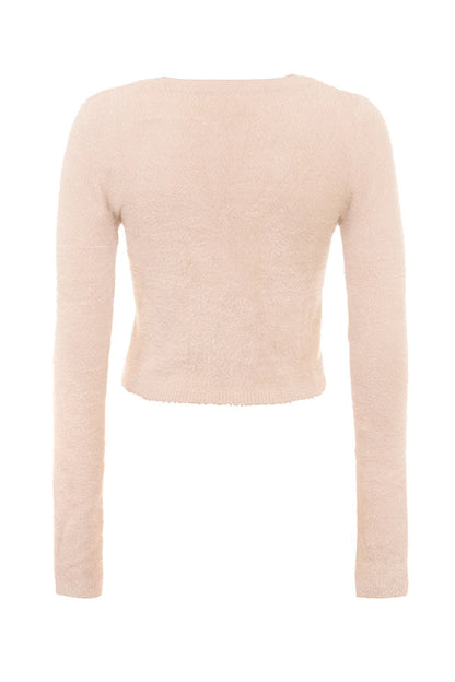 NOA FLUFFY KNIT CARDIGAN