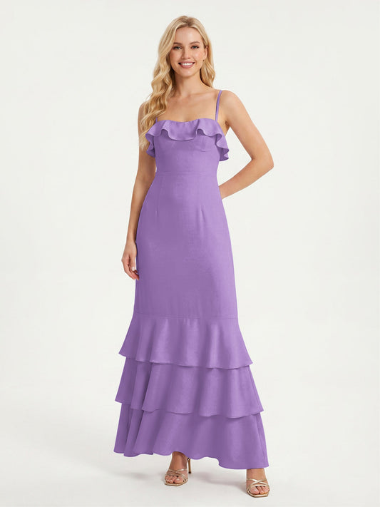 Tahiti Isabelle Chiffon Tea-Length Bridesmaid Dress