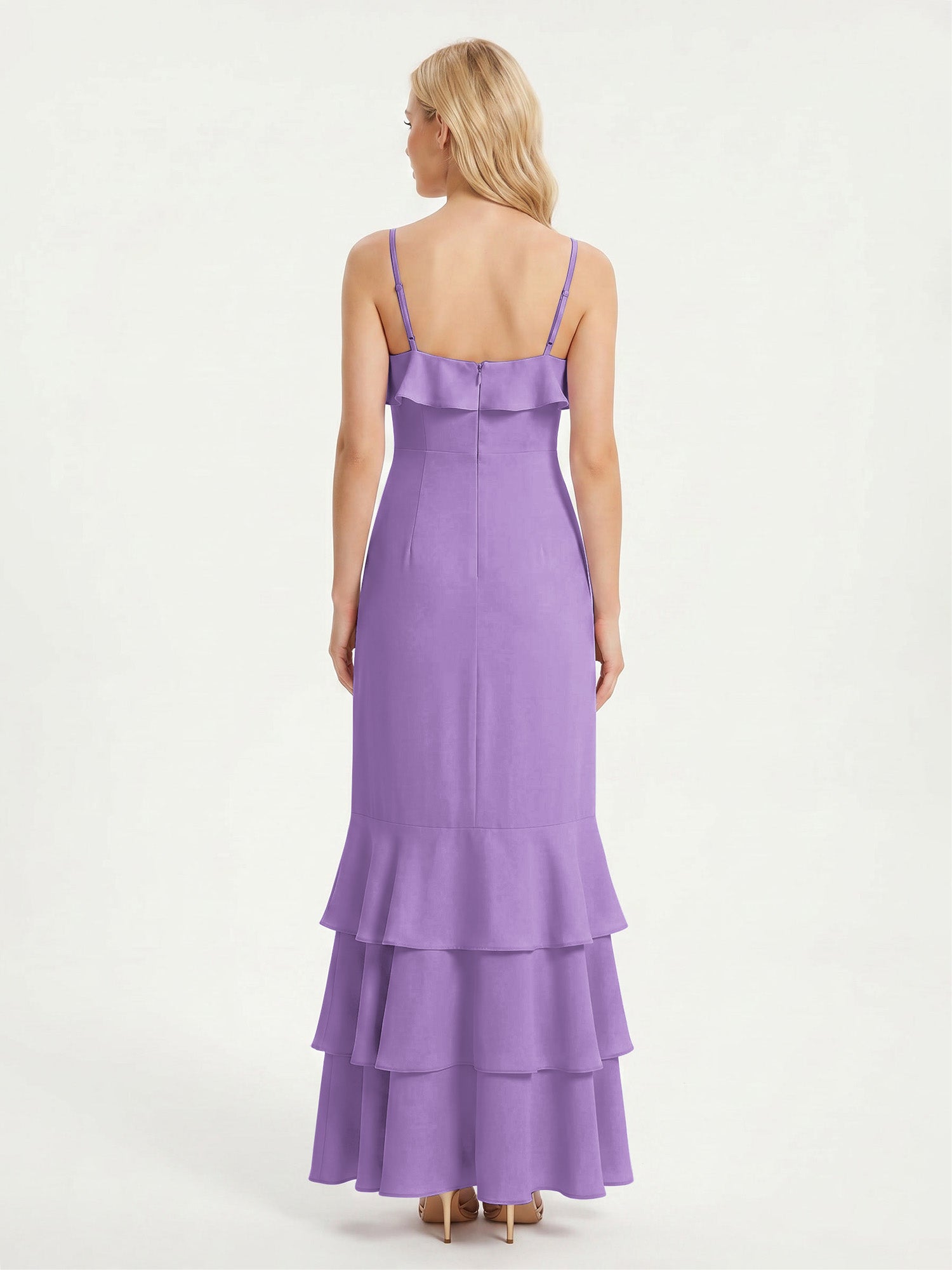 Tahiti Isabelle Chiffon Tea-Length Bridesmaid Dress