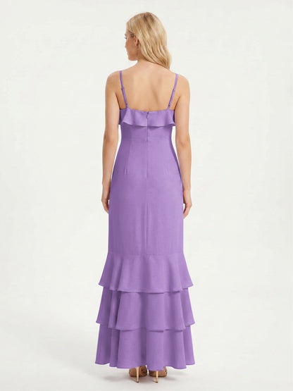 Tahiti Isabelle Chiffon Tea-Length Bridesmaid Dress