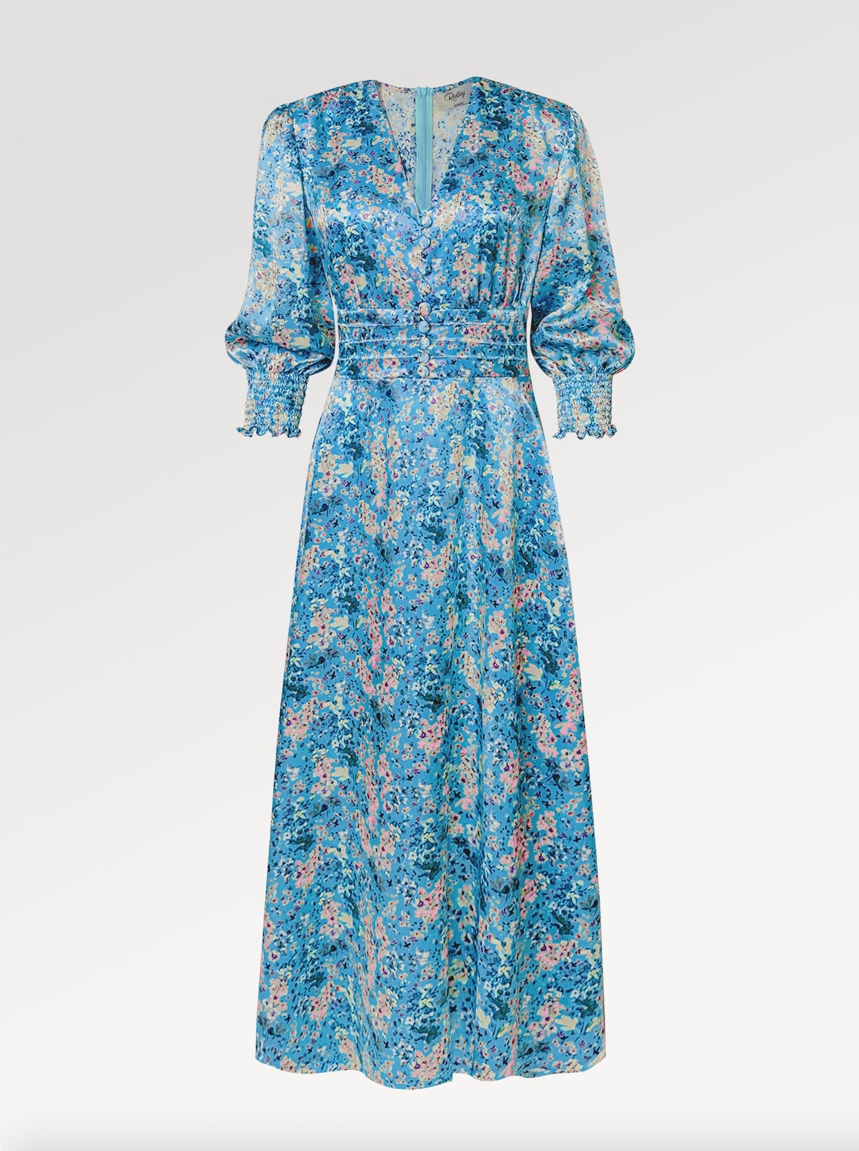 Ella Silk Charmeuse Midi Dress