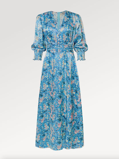 Ella Silk Charmeuse Midi Dress