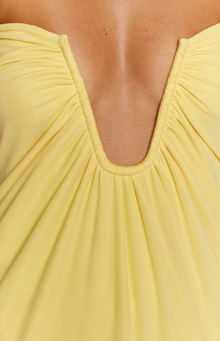 Braelyn Silk Strapless Maxi Dress