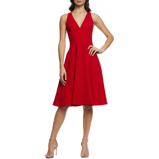 ROUGE Catalina Silk Charmeuse Dress in Rouge