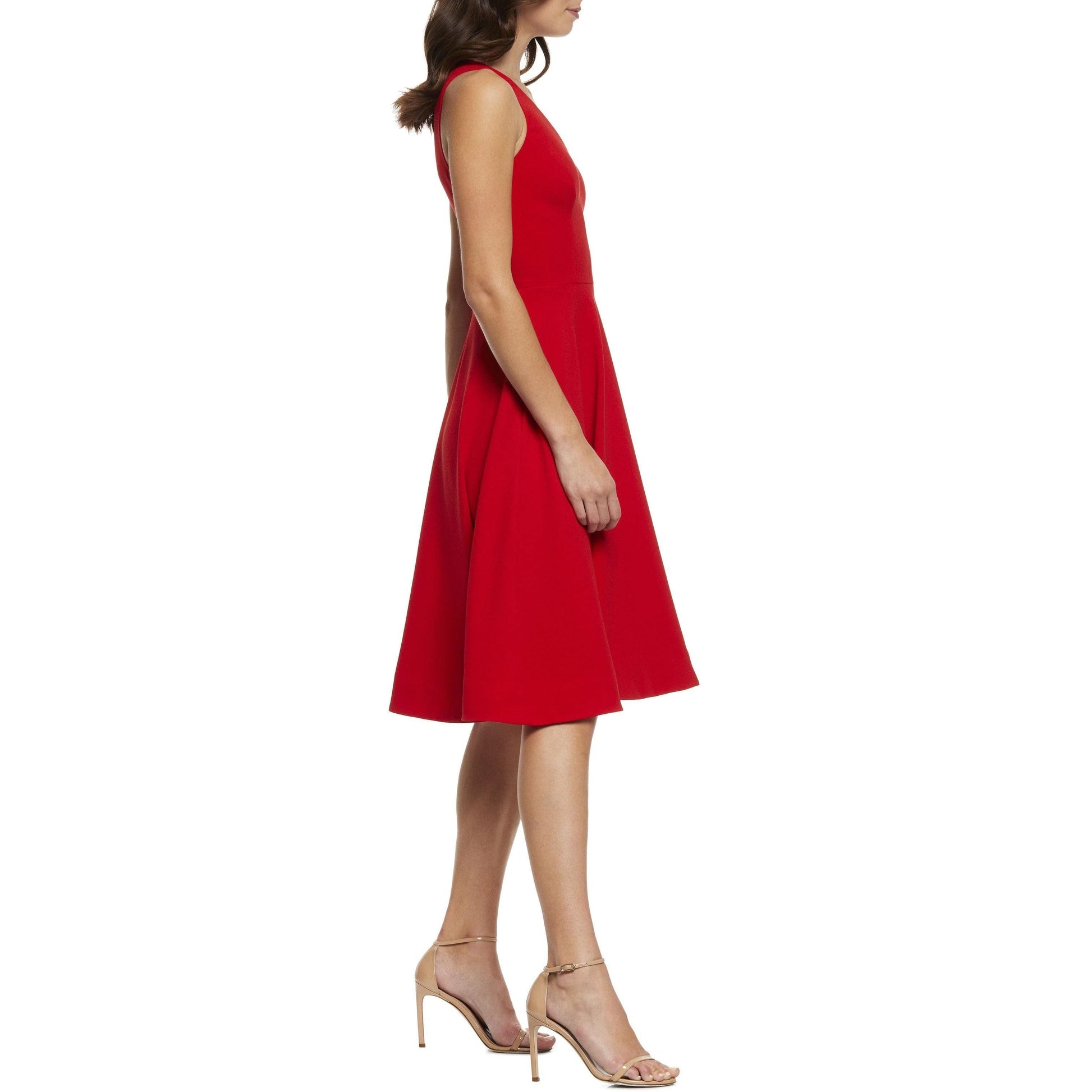 ROUGE Catalina Silk Charmeuse Dress in Rouge