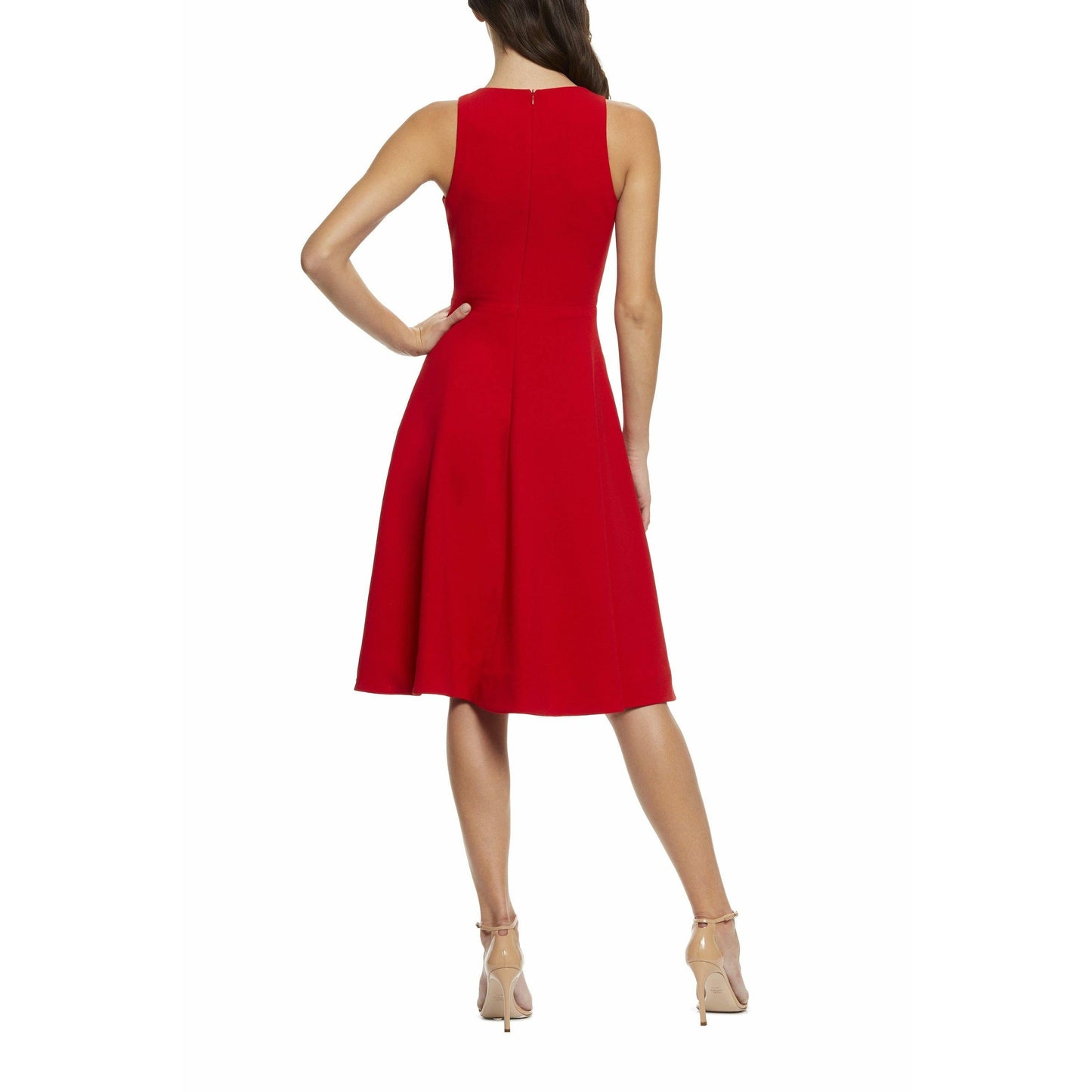 ROUGE Catalina Silk Charmeuse Dress in Rouge
